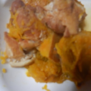 鶏肉とカボチャの煮物